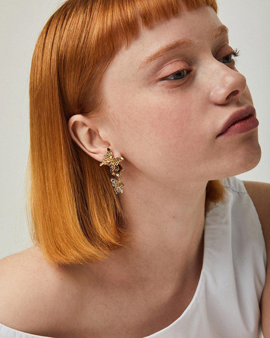 Butterfly Drop Earrings
