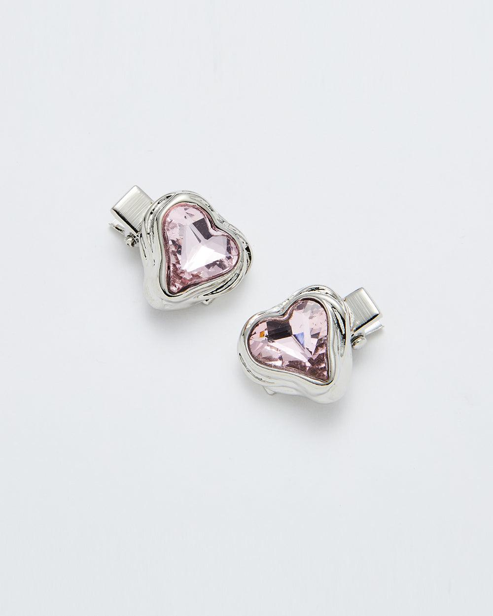 Savage Heart Hair Pin Pink