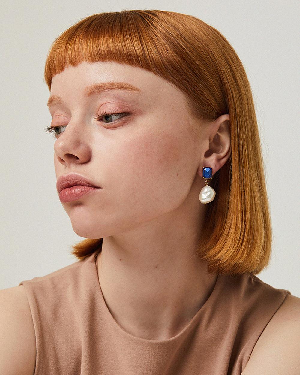 Baroque Pop Drop Earrings Pink