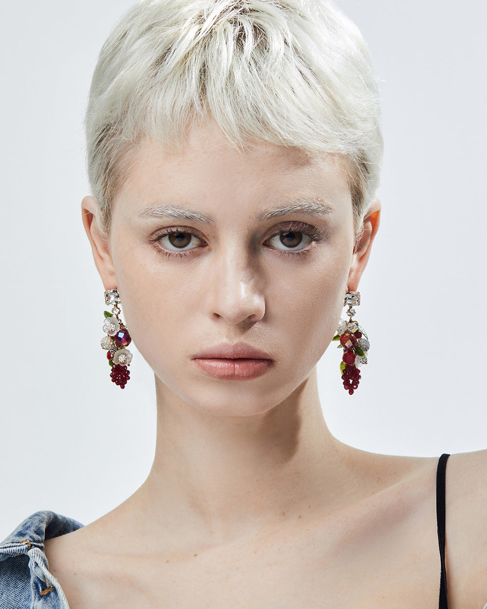 Picnic Bloom Drop Earrings Red