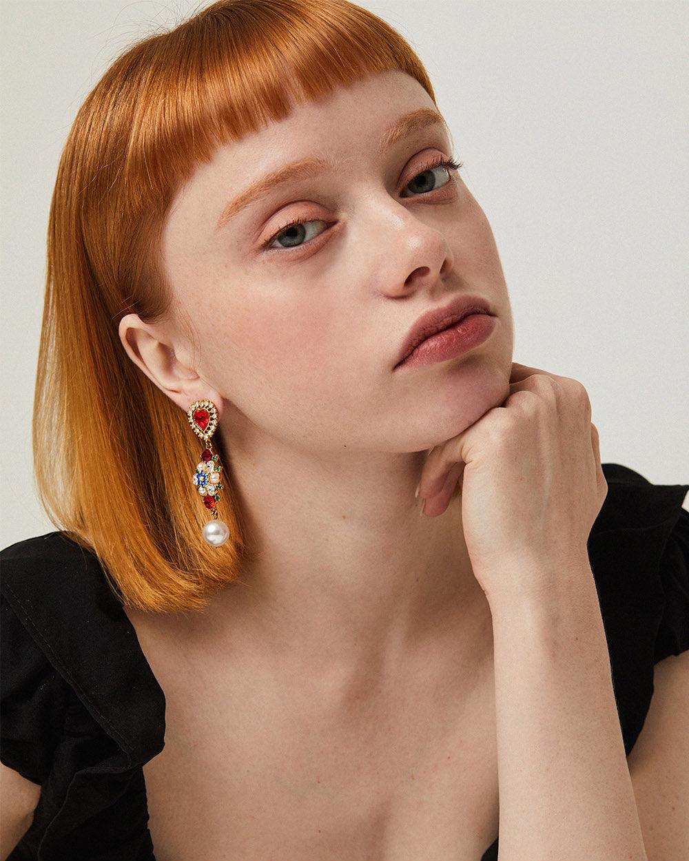 Fruity Heart Earrings Gold