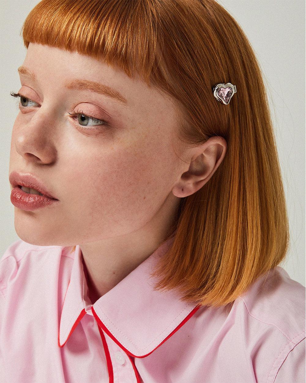 Savage Heart Hair Pin Pink