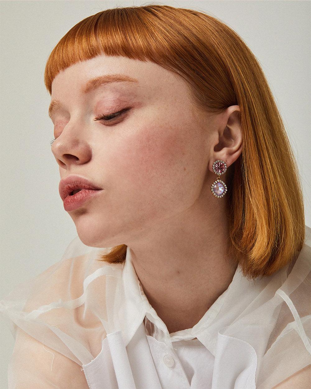 Candyland Drop Earrings Violet