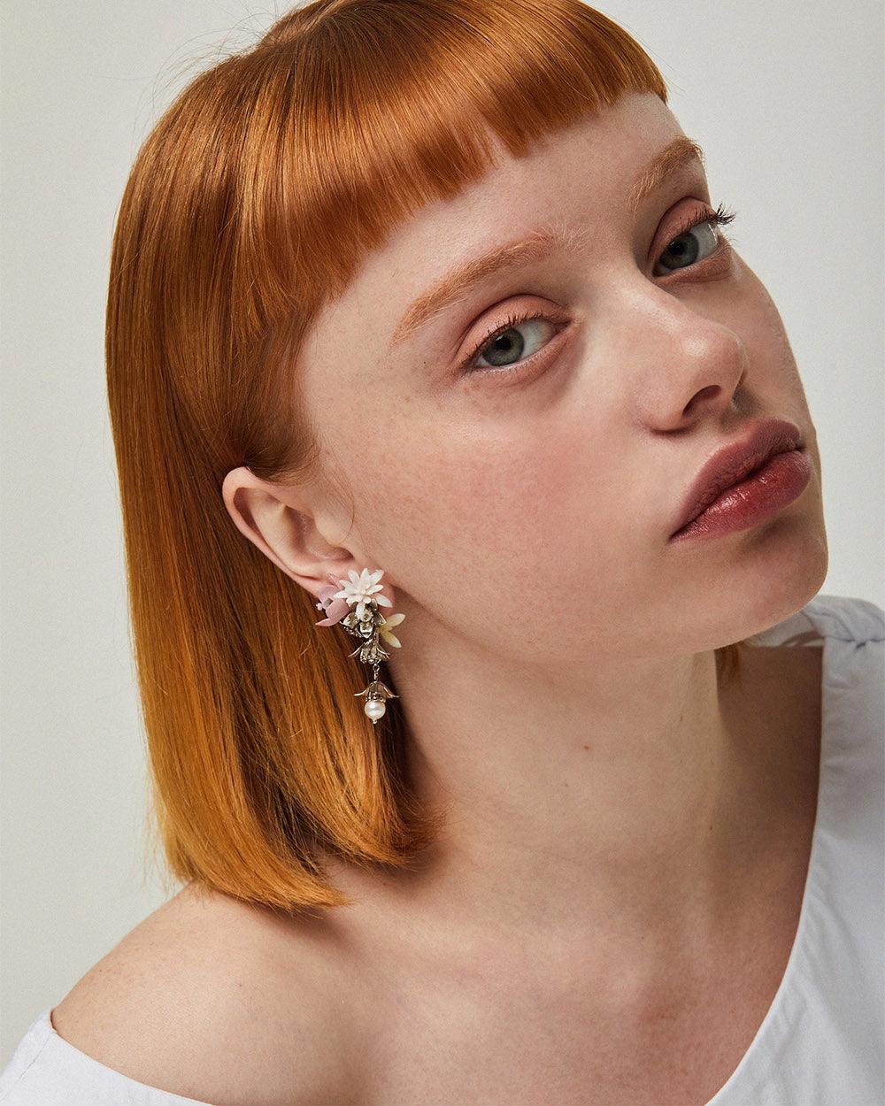 Floret Mini Earrings Silver