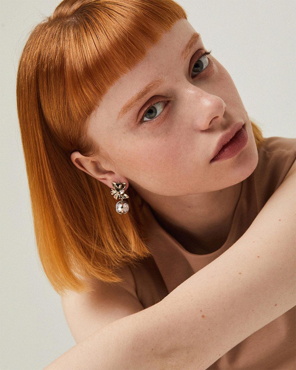 Waterlily Drop Earrings