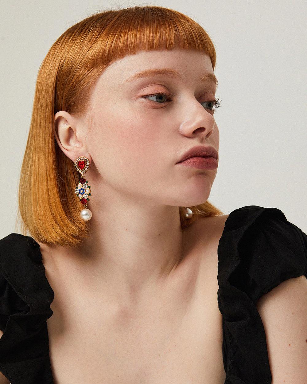 Fruity Heart Earrings Gold