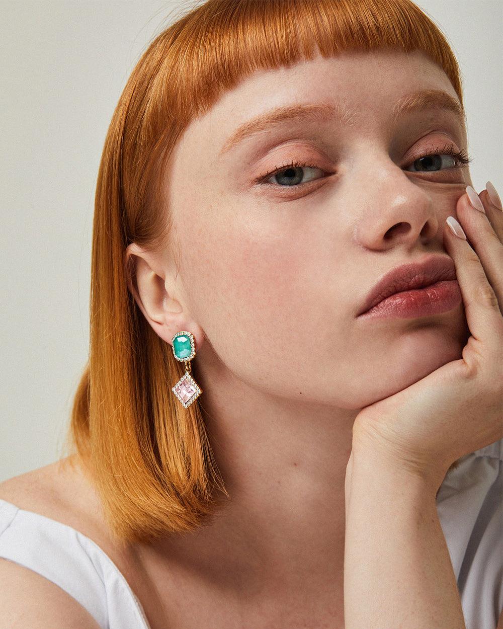 Candyland Drop Earrings Mint