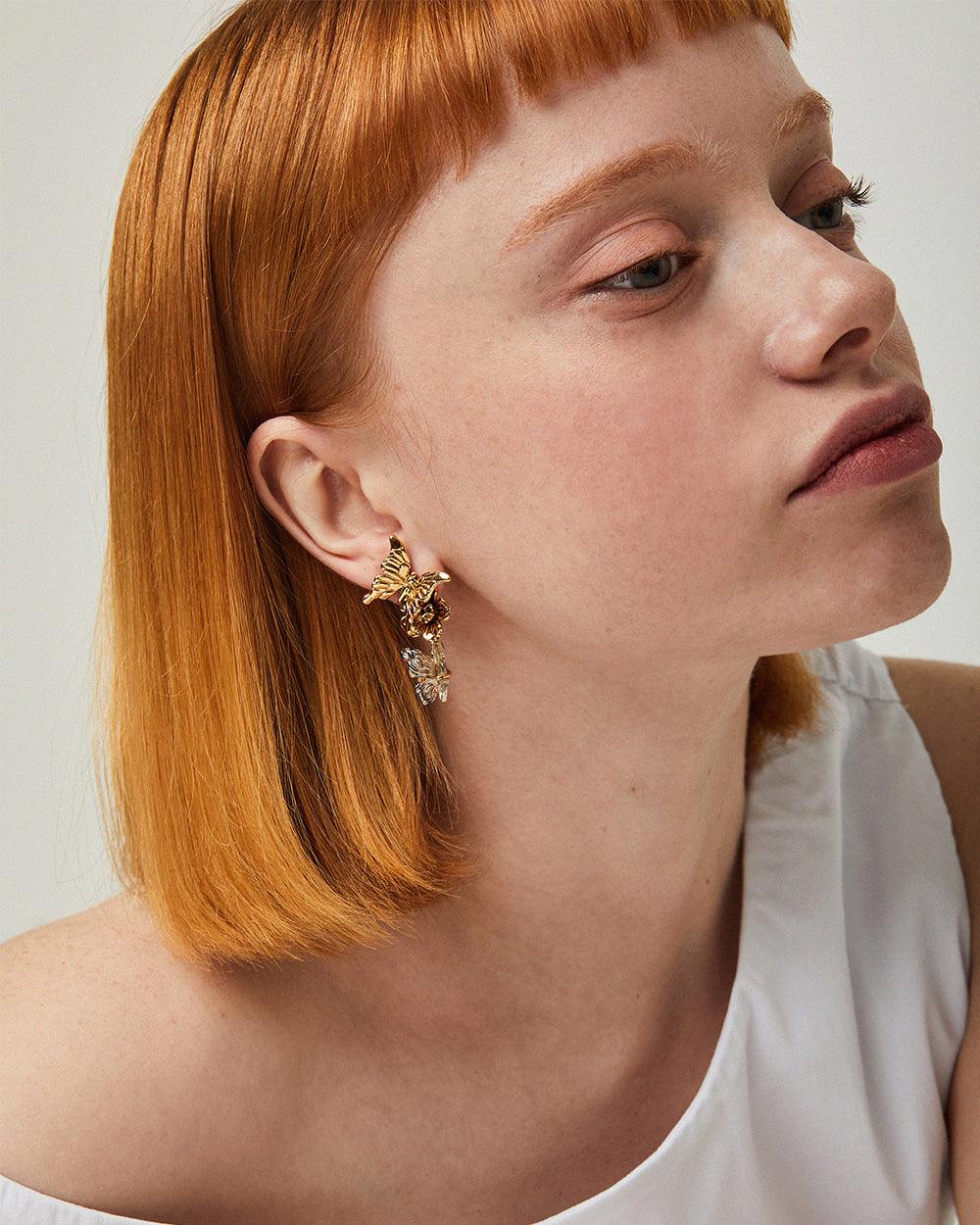 Butterfly Drop Earrings