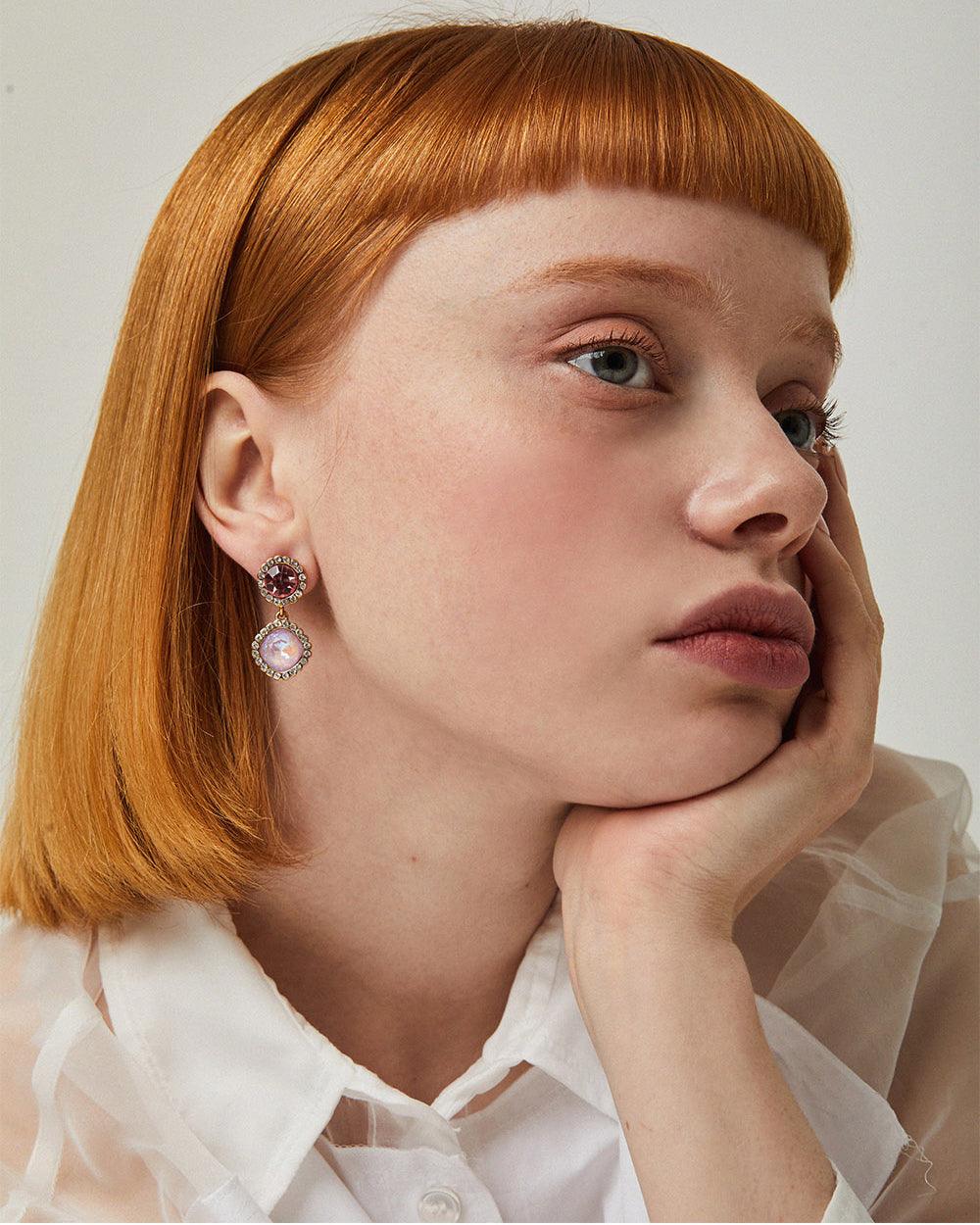 Candyland Drop Earrings Violet