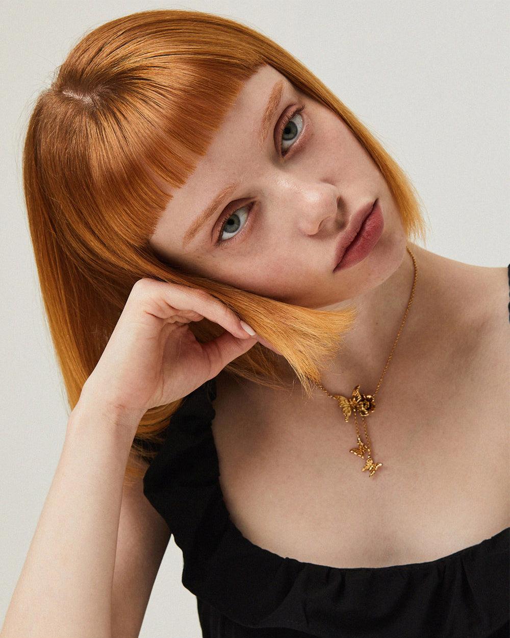 Butterfly & Flower Necklace