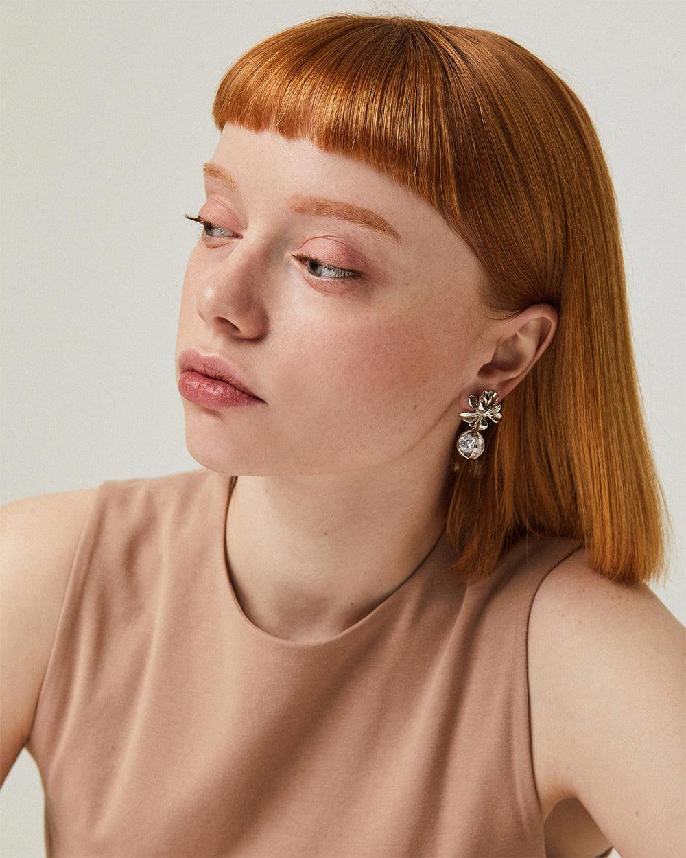 Waterlily Drop Earrings