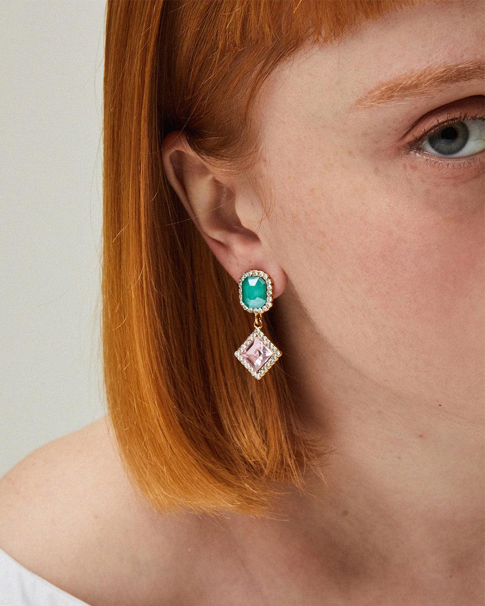 Candyland Drop Earrings Mint