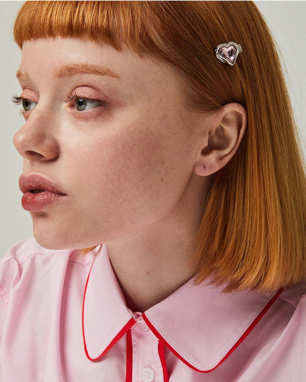 Savage Heart Hair Pin Pink