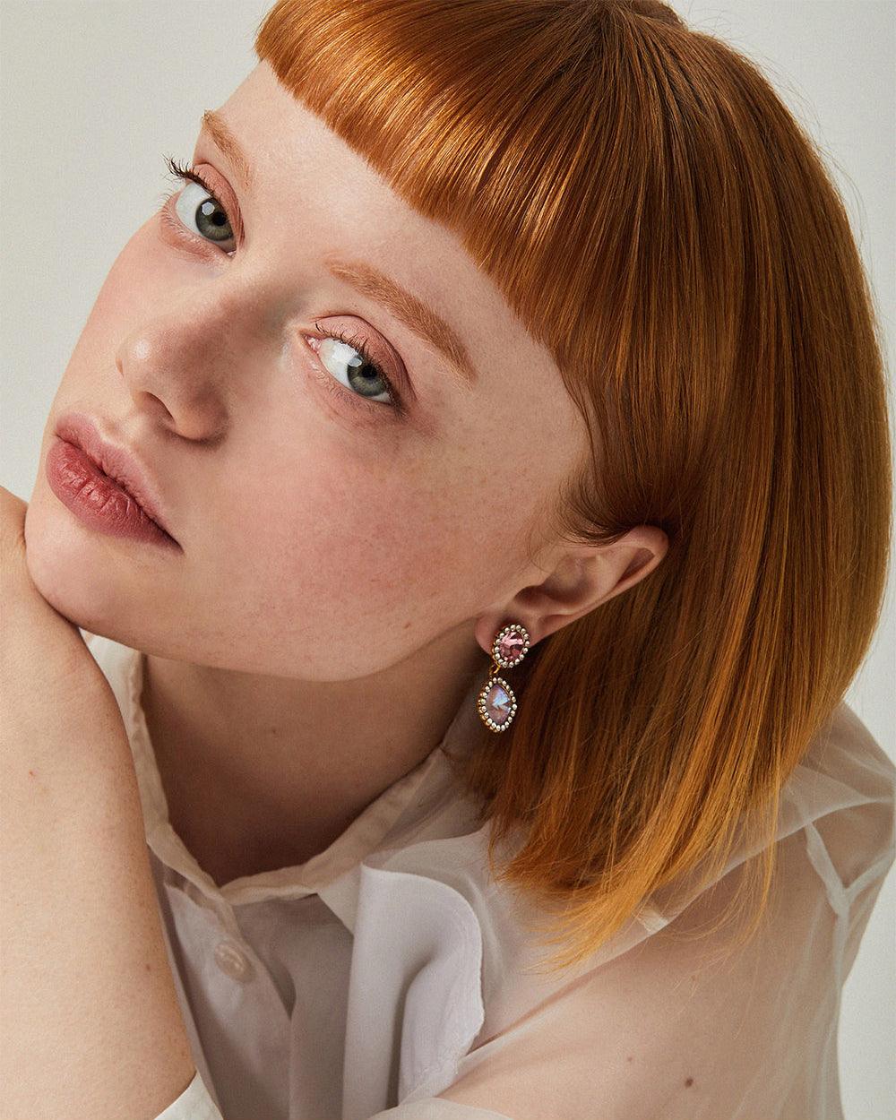 Candyland Drop Earrings Violet