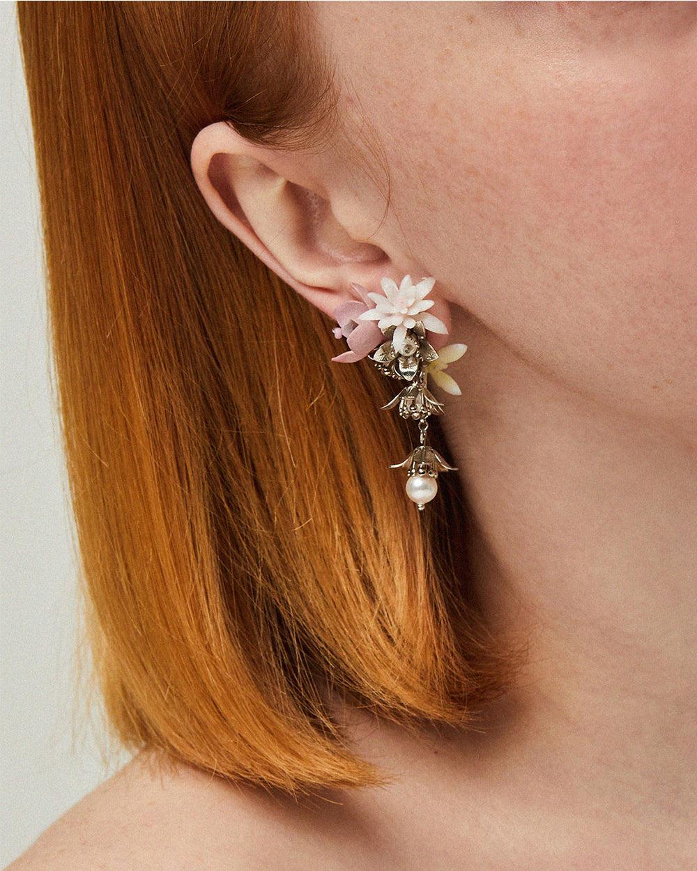 Floret Mini Earrings Silver