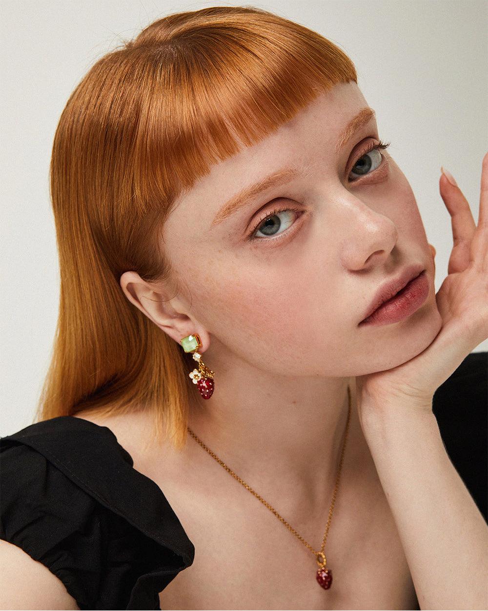 Berry Pendant Necklace Red