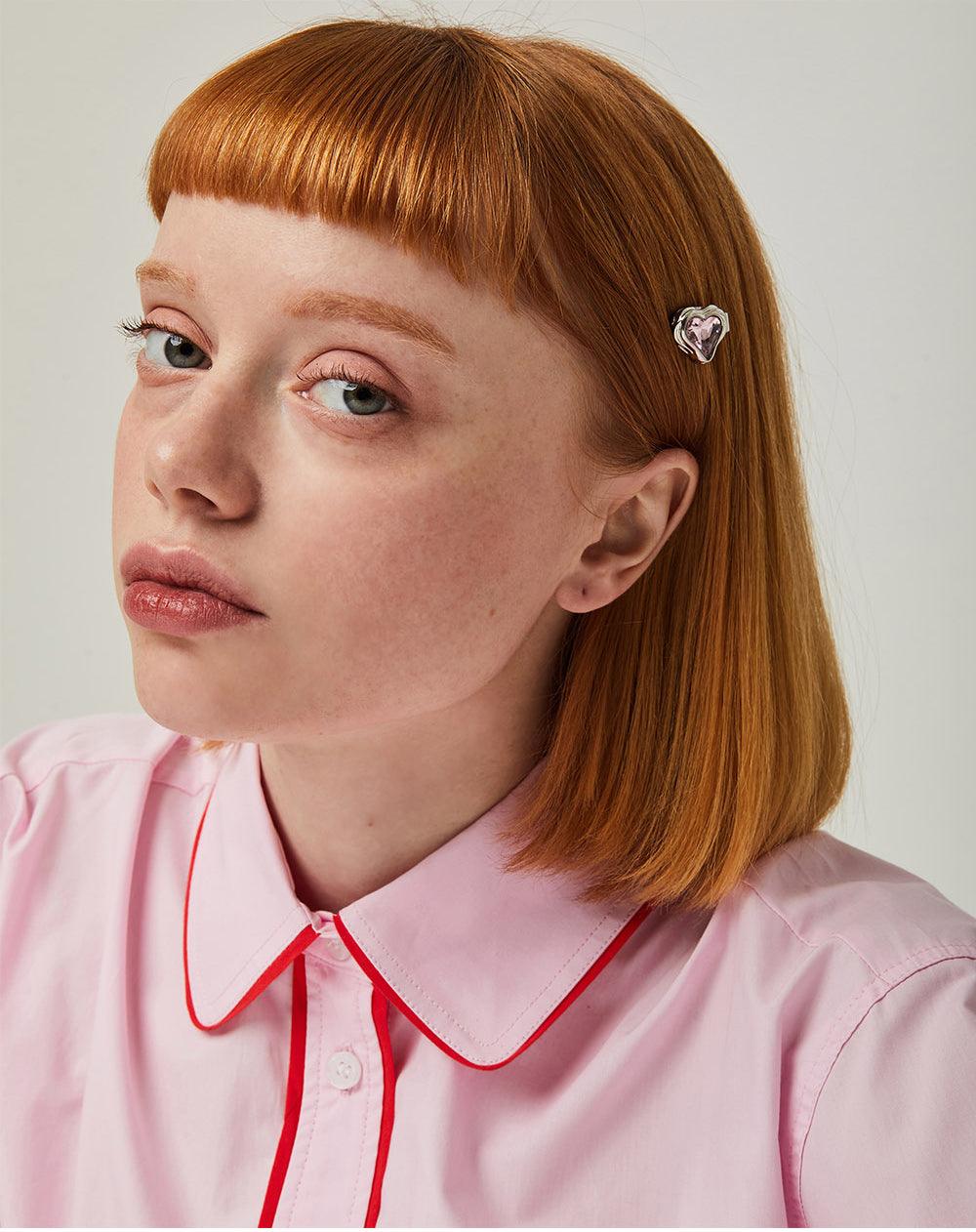 Savage Heart Hair Pin Pink