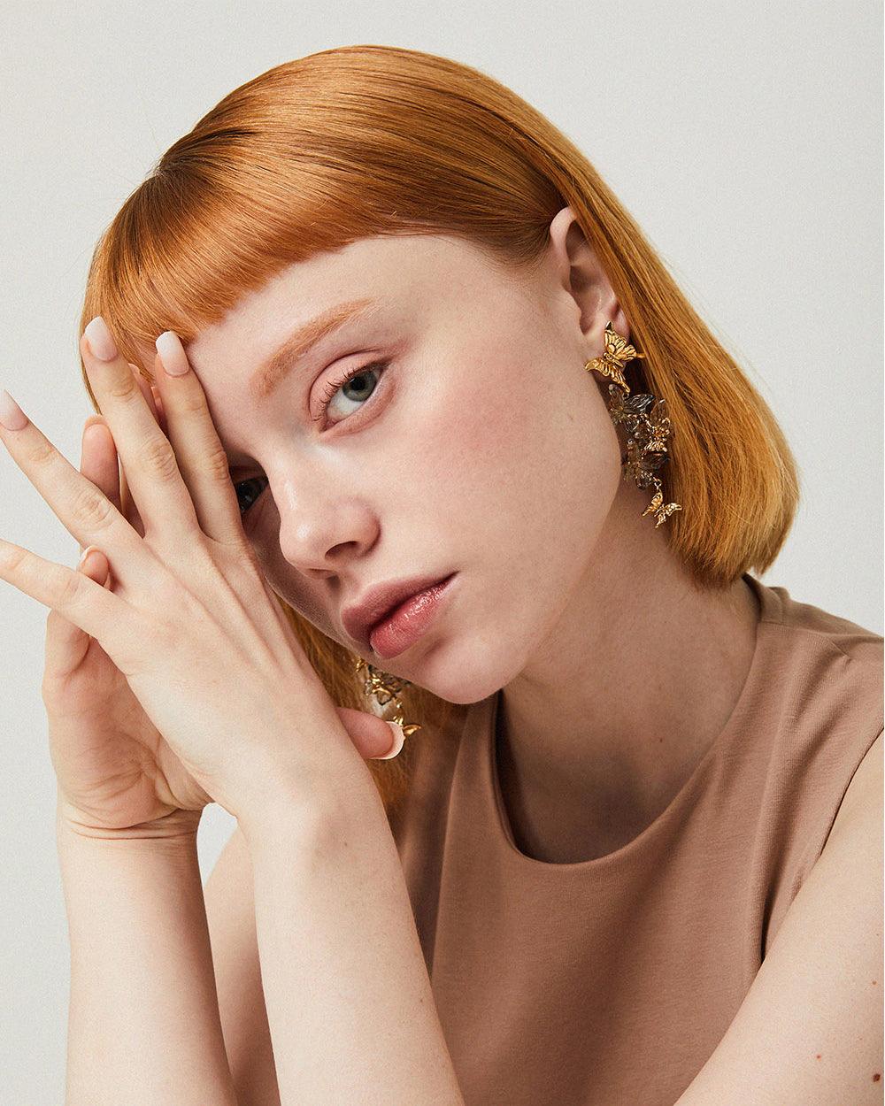 Butterfly Statement Earrings