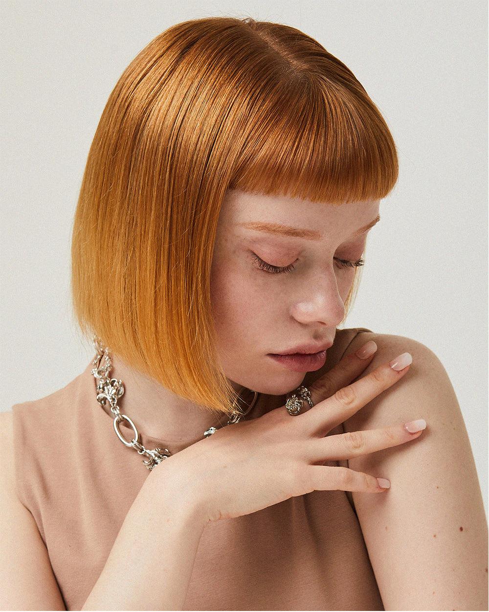 Wild Rose Twisted Ring Silver