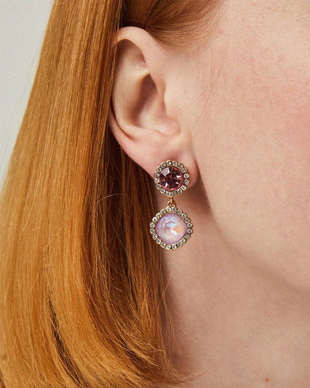 Candyland Drop Earrings Violet