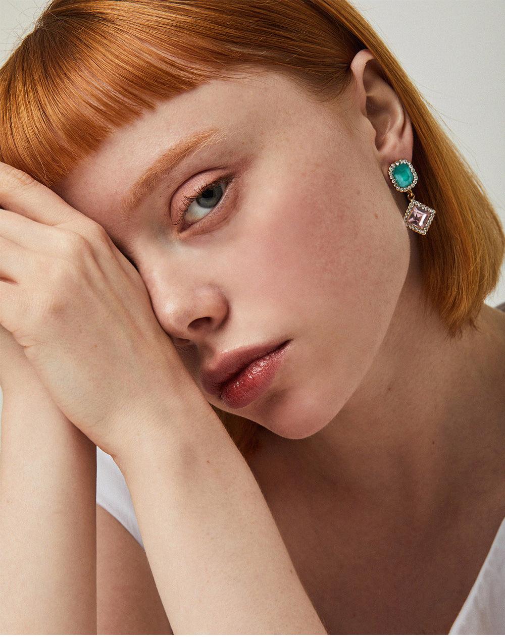 Candyland Drop Earrings Mint