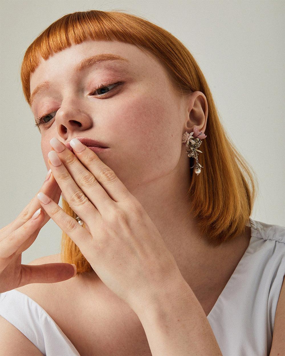 Floret Mini Earrings Silver