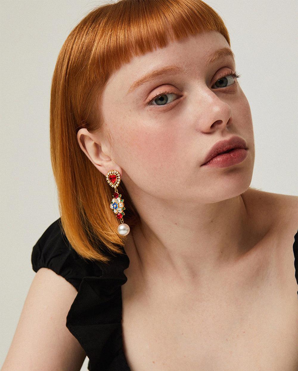 Fruity Heart Earrings Gold