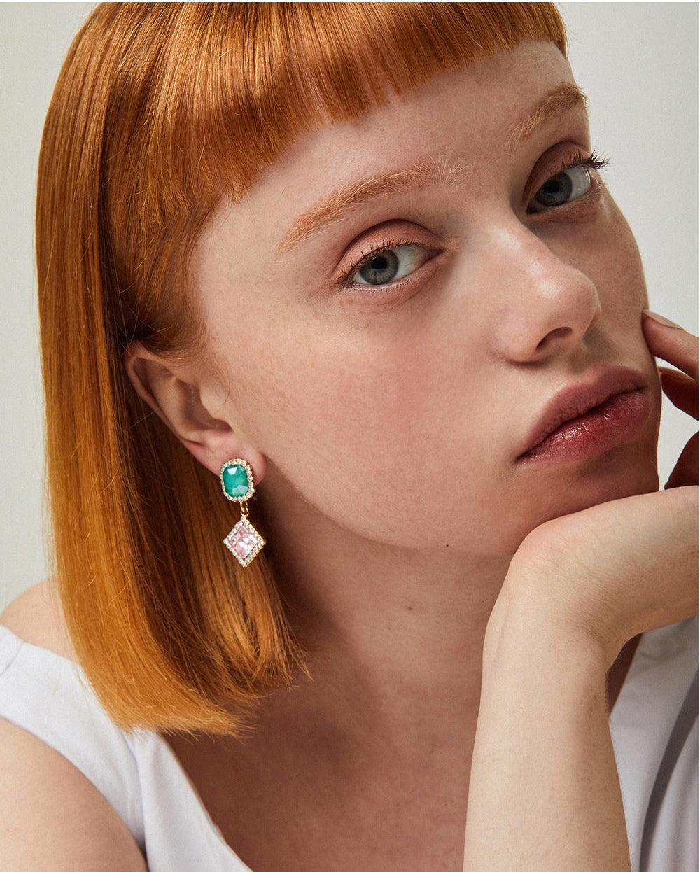 Candyland Drop Earrings Mint