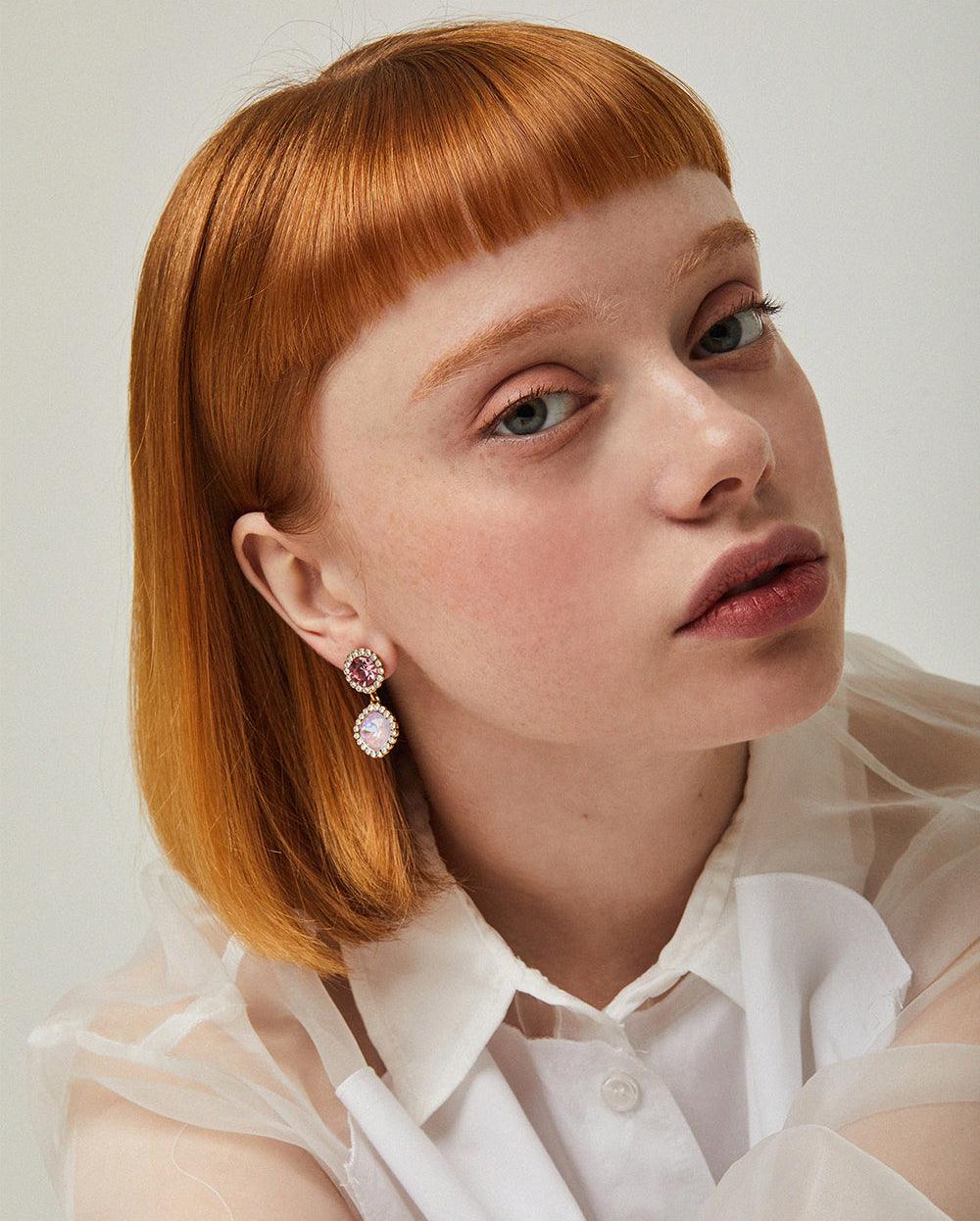 Candyland Drop Earrings Violet