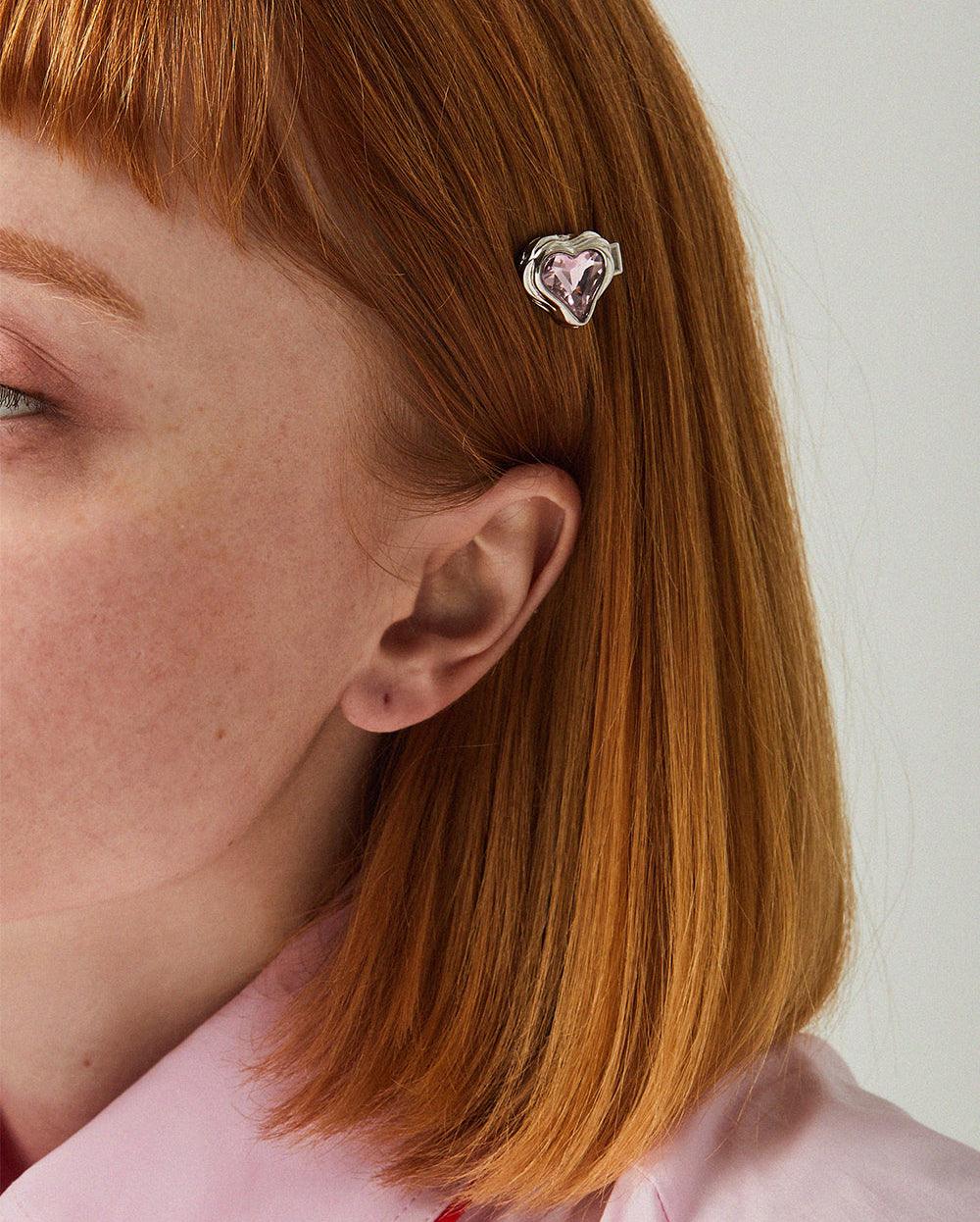 Savage Heart Hair Pin Pink