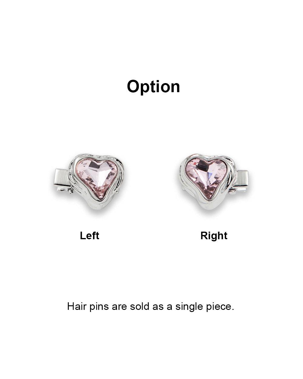 Savage Heart Hair Pin Pink