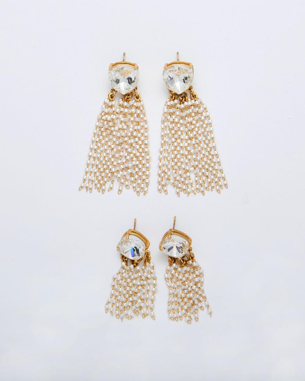 Golden Blaze Silky Short Earrings