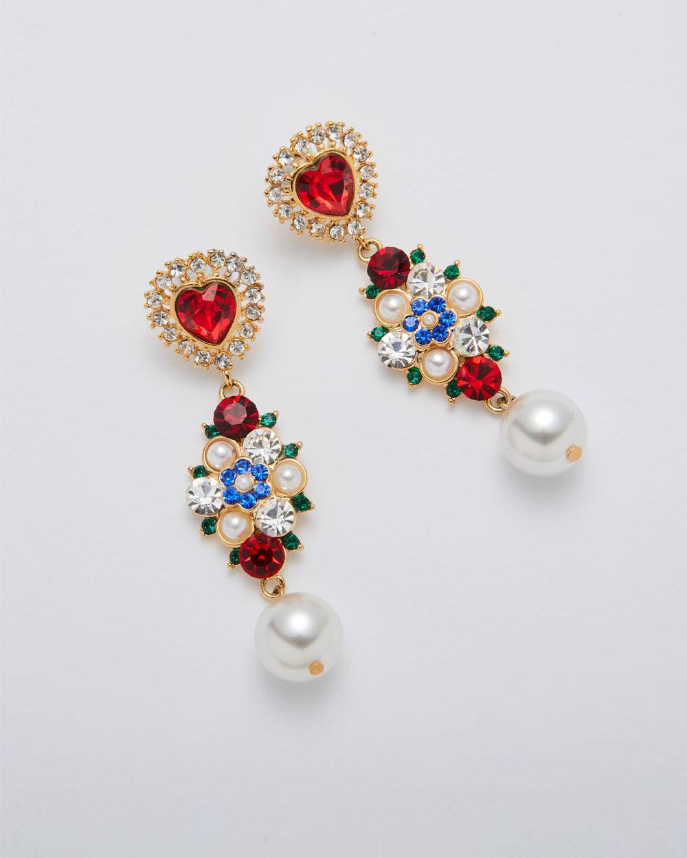 Fruity Heart Earrings Gold