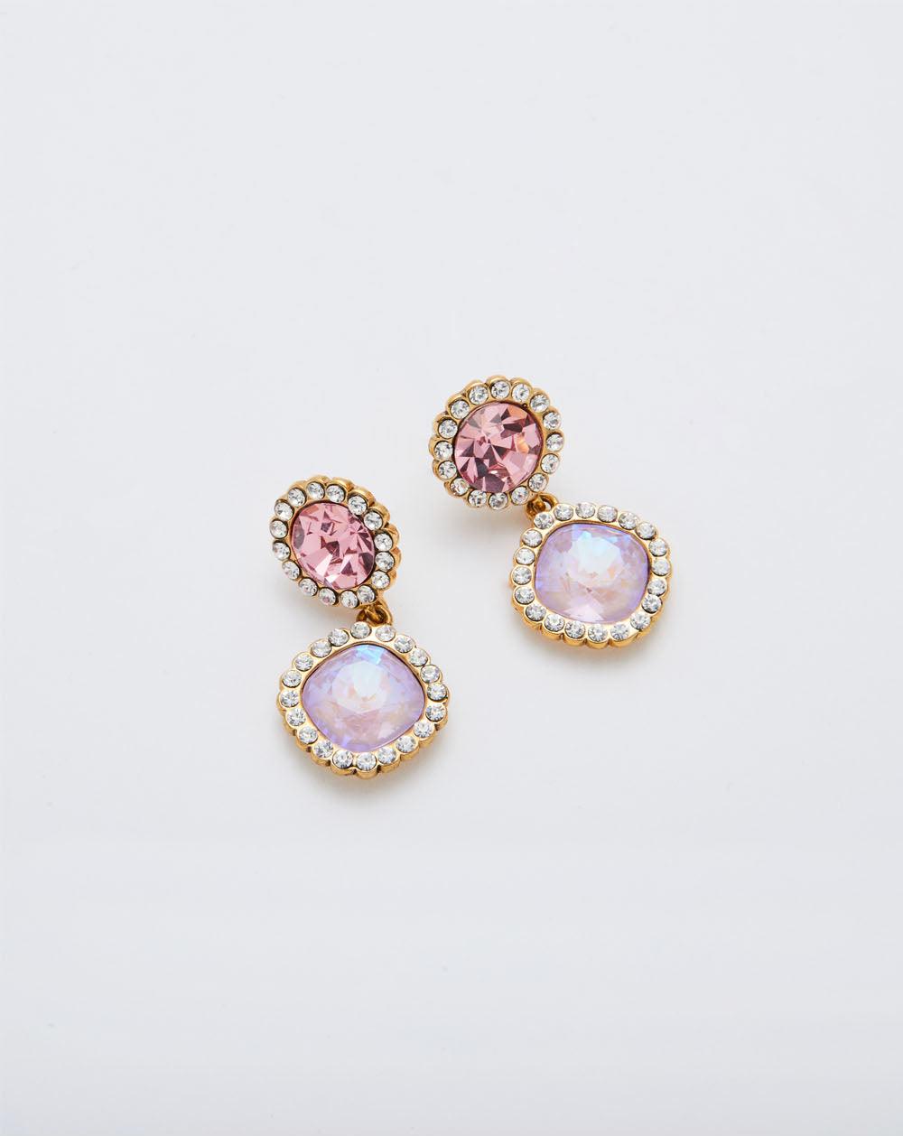 Candyland Drop Earrings Violet