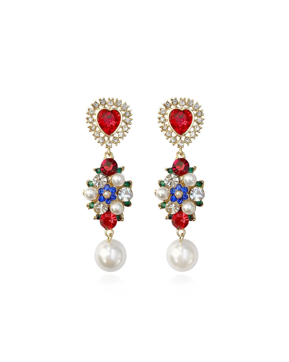 Fruity Heart Earrings Gold