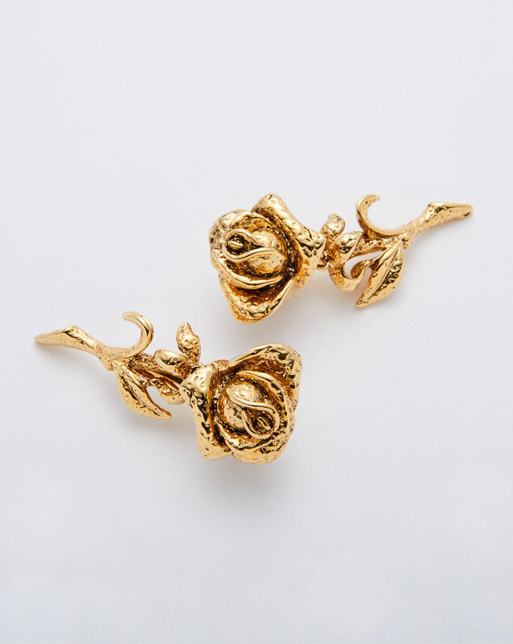 Wild Rose Hair Pin Gold