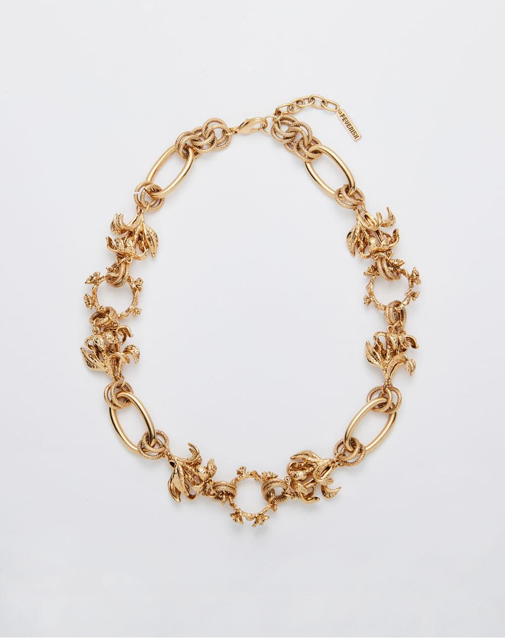 Wild Rose Chain Necklace Gold