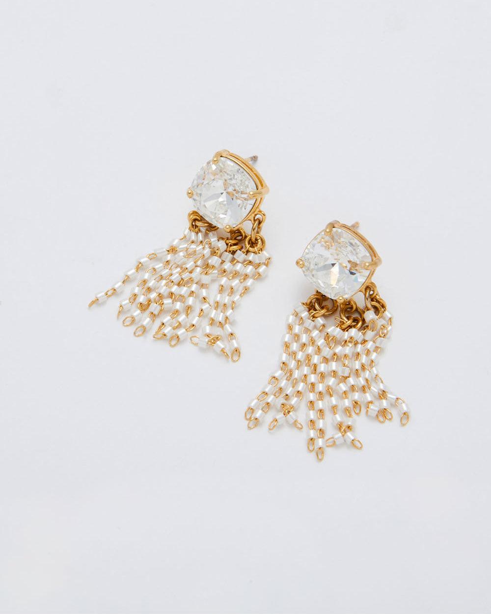 Golden Blaze Silky Short Earrings