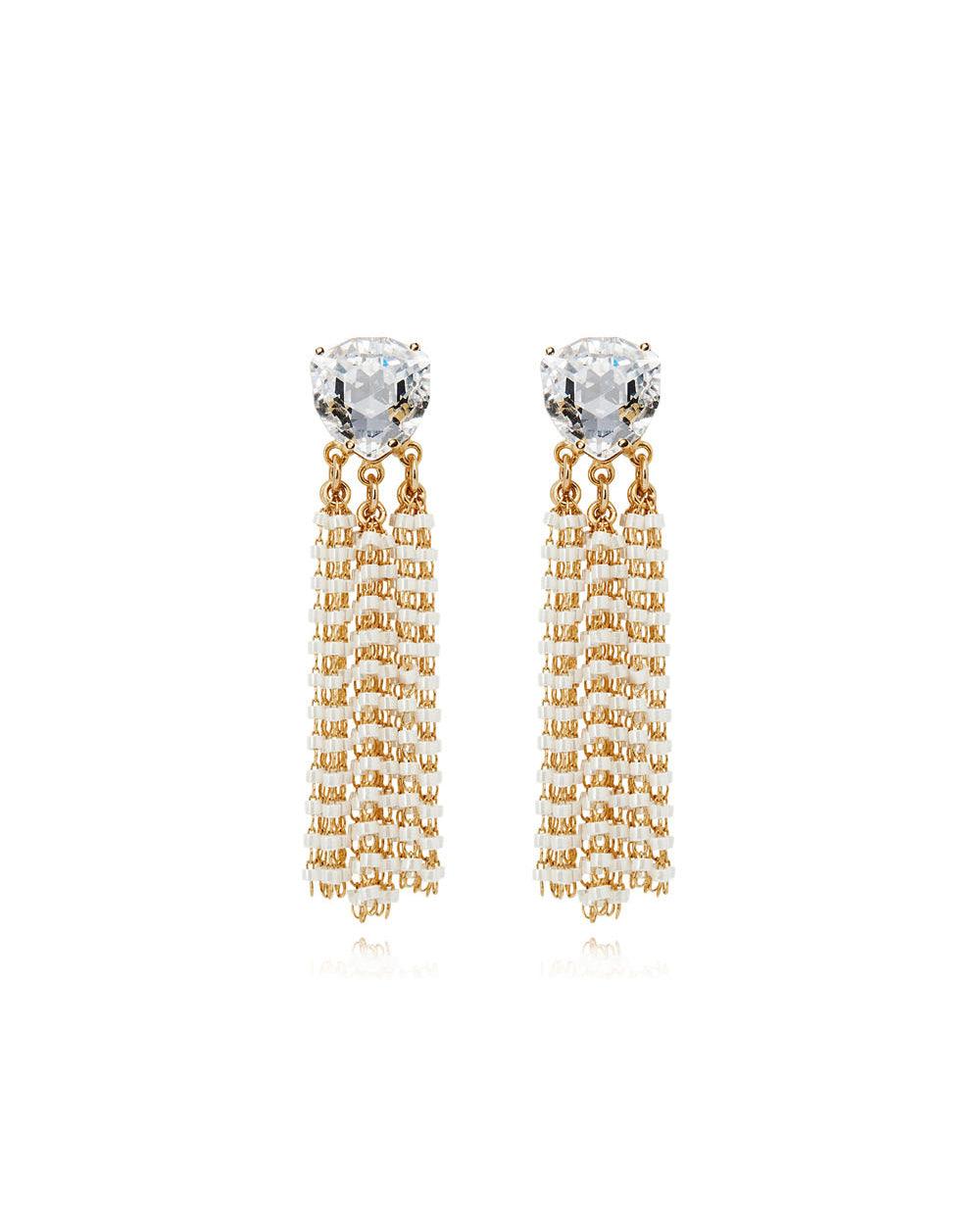 Golden Blaze Silky Long Earrings
