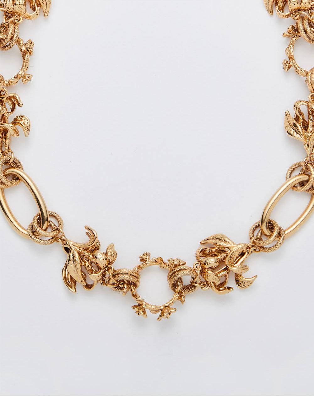 Wild Rose Chain Necklace Gold