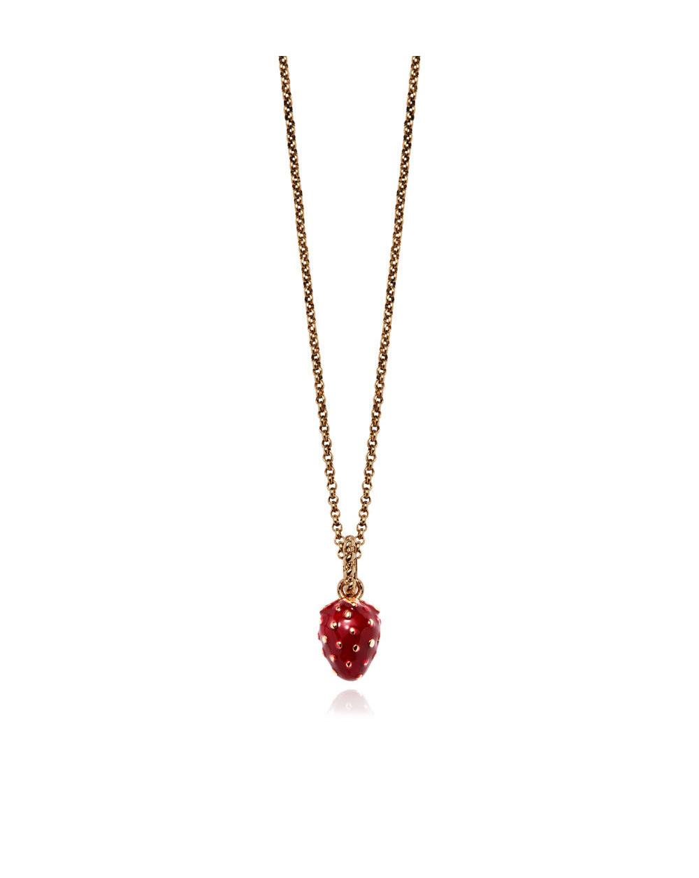 Berry Pendant Necklace Red