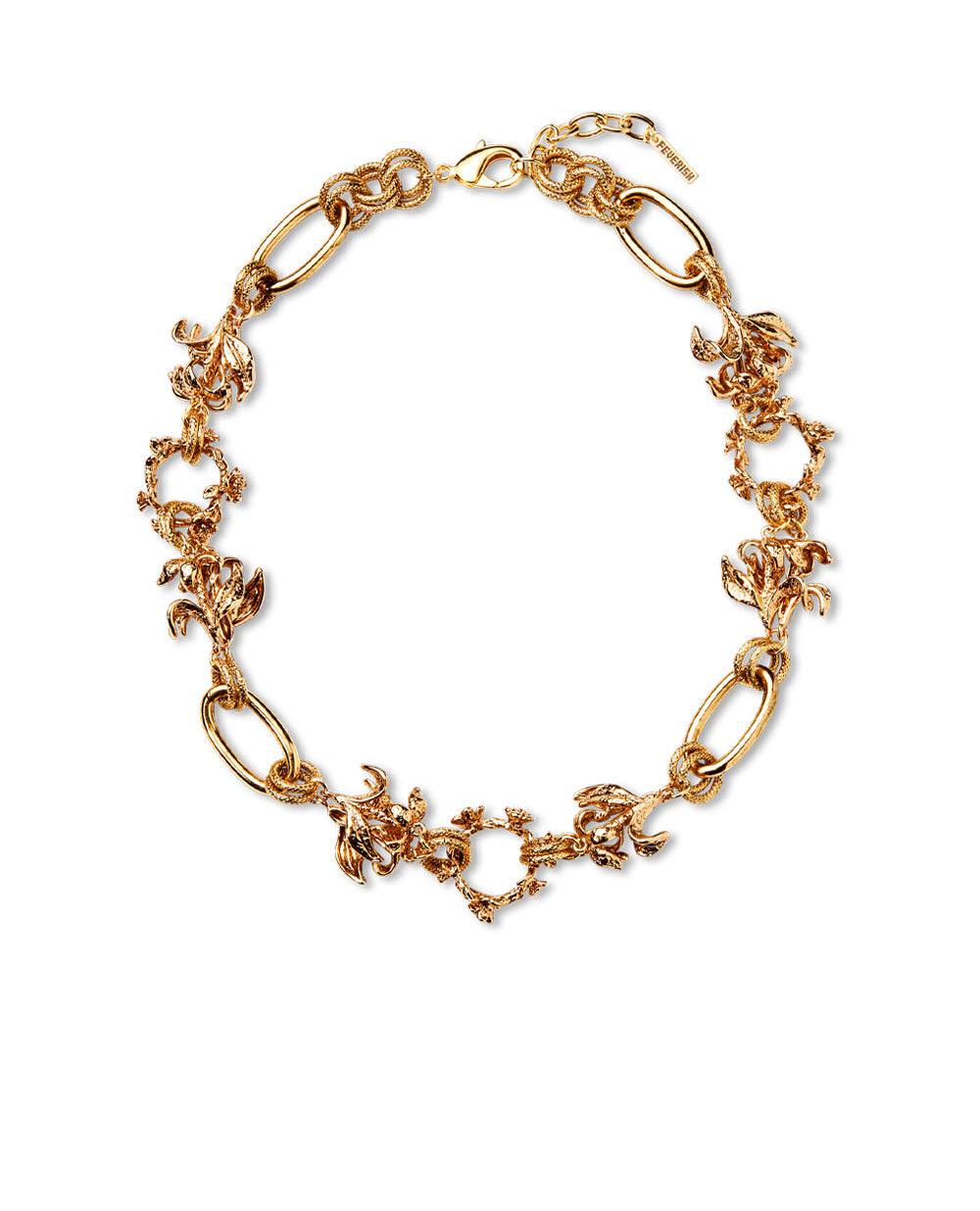 Wild Rose Chain Necklace Gold