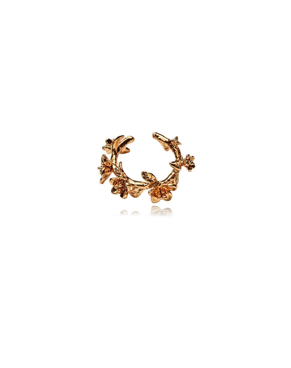 Wild Rose Wreath Ring Gold