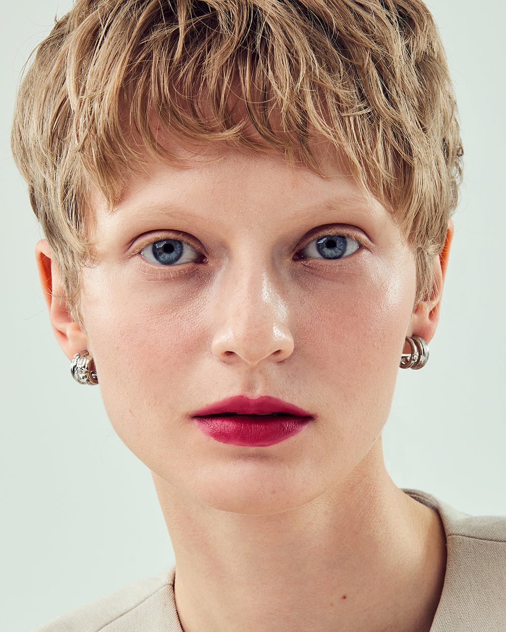Dual Arc Silver Earrings - 2 Sizes