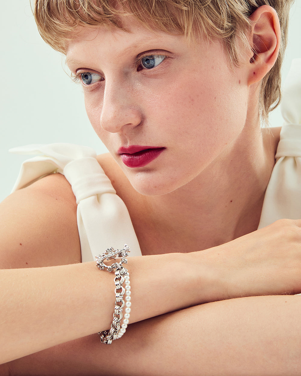 Wild Rose Bracelet Silver