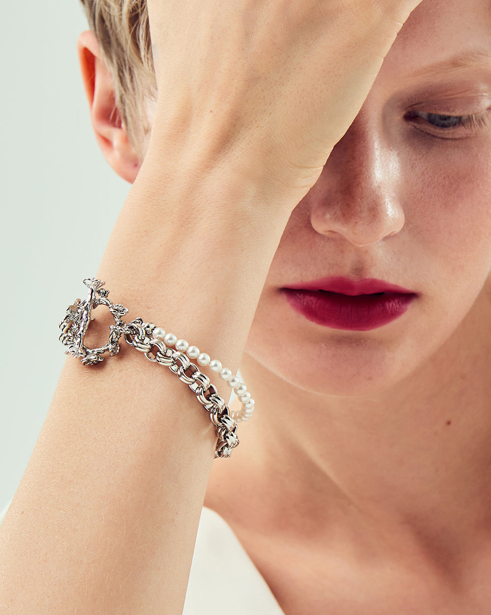 Wild Rose Bracelet Silver