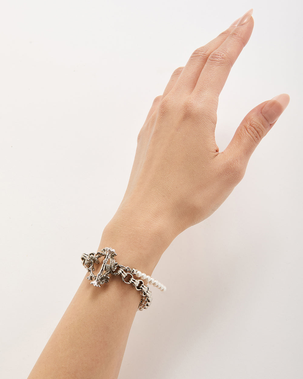 Wild Rose Bracelet Silver