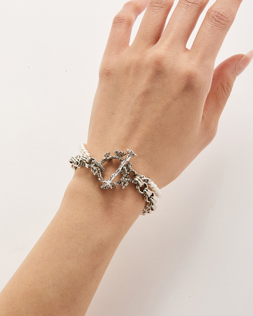 Wild Rose Bracelet Silver