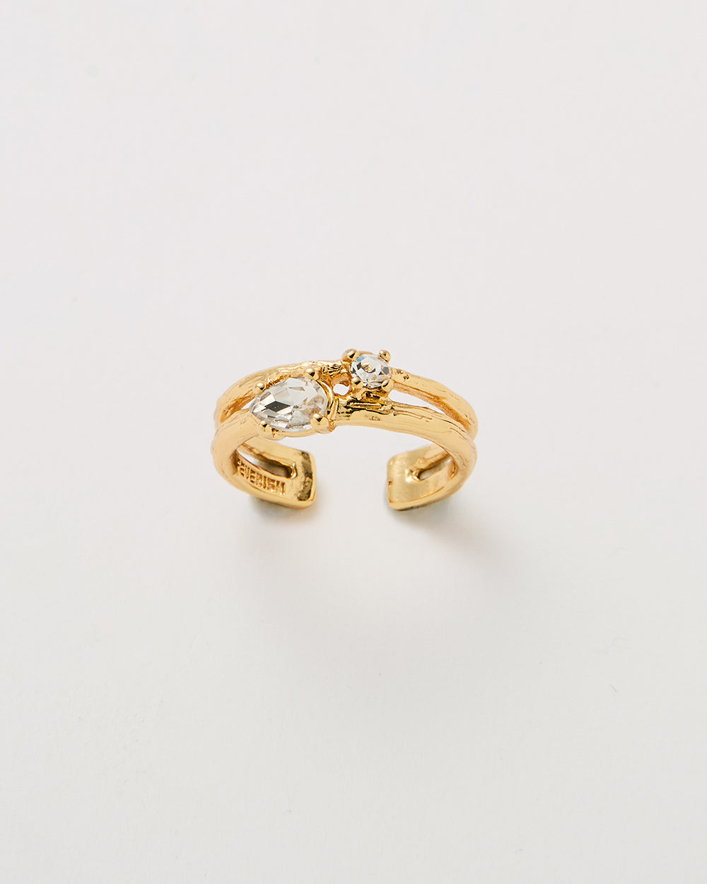 Dual Arc Gold Ring