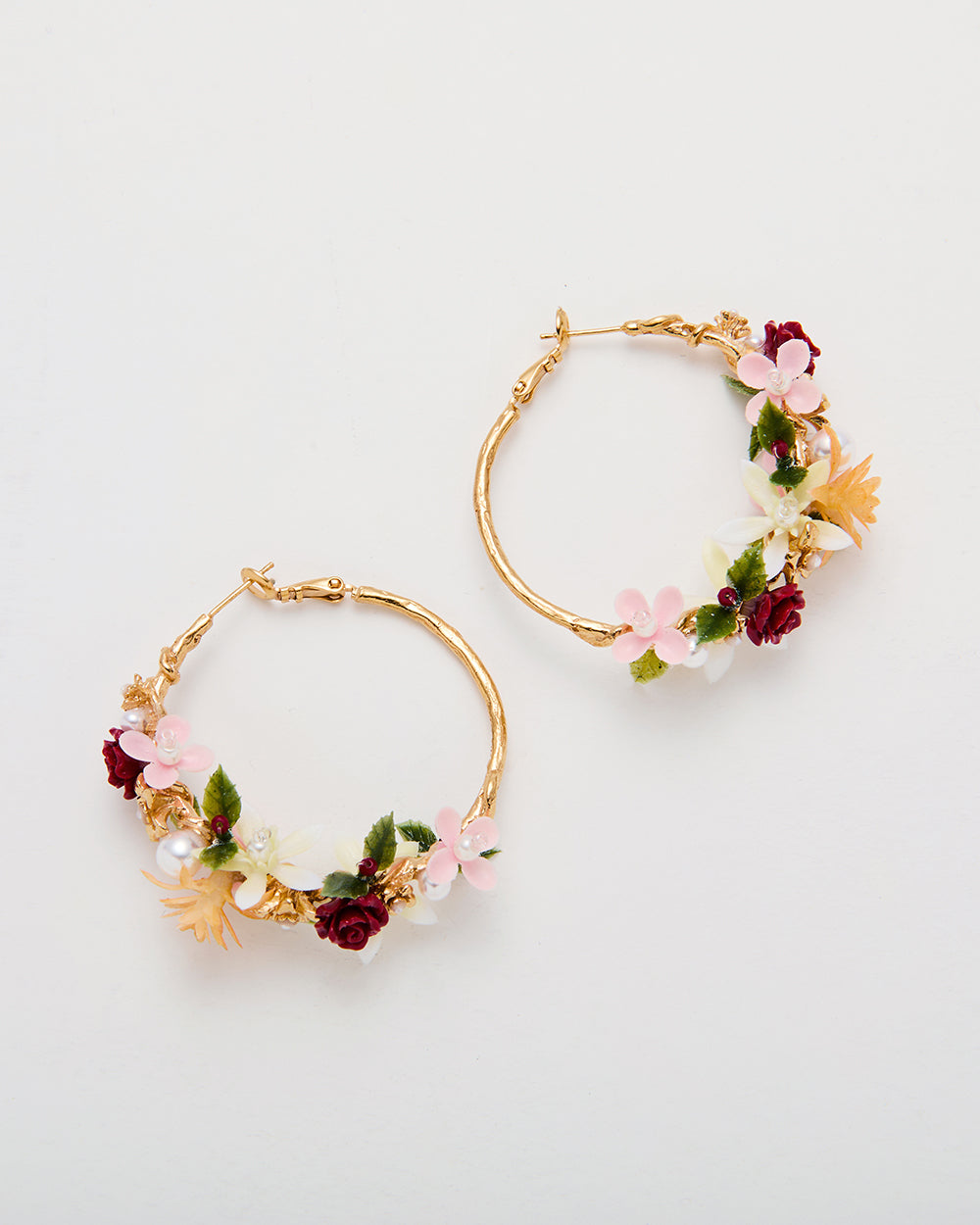Pearlblush Statement Hoop Earrings
